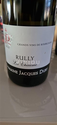 Bourgondië Rully Domaine Jacques Dury La Chaume 2023