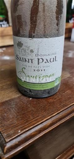 Languedoc a Roussillon Pays d'Oc Domaine Saint Paul Sauvignon 2011
