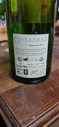Alsace Haag Edelzwicker 2016