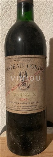 Bordeaux Margaux Château Cordet 1985