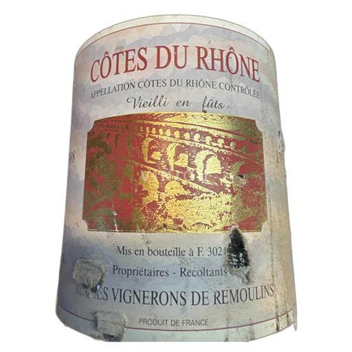 Valle del Ródano Côtes del Ródano Vigneron Remoulin 1998