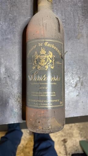 Bordeaux Sauternes Château Carbonnieux 2009
