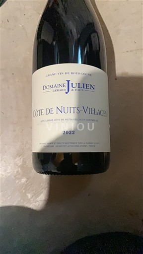 Burgundsko Côte de nuits villages Domaine Julien 2022