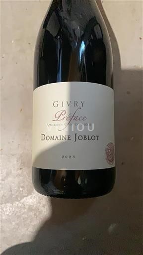 Burgundi Givry Domaine Joblot Préface 2023