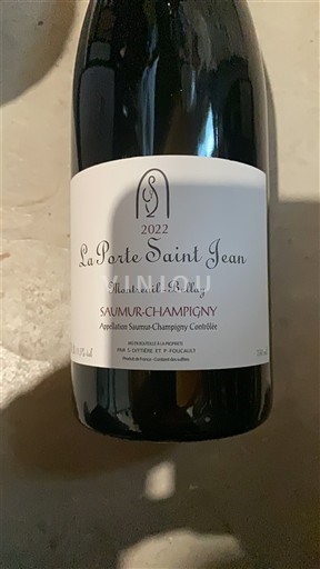 Loiren laakso Saumur-champigny La Porte Saint Jean Montreuil-Bellay 2022