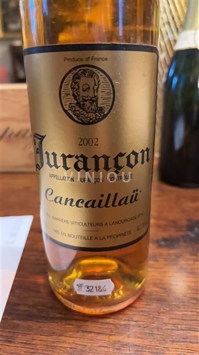 Wines Blanc moelleux Cancaillaü 2002 France Southwest Jurançon AOC