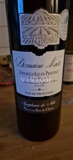Provence Coteaux d'Aix-en-Provence Domaine Mais Symphonie de Nuit 2022