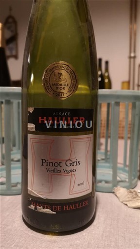 Vine Blanc sec Vieilles Vignes Hauller 2016 Frankrig Alsace Vin de France