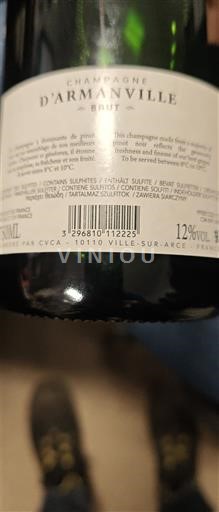 Mousserende wijnen Blanc brut Brut Champagne d'Armanville Non millésimé Frankrijk Champagne AOC