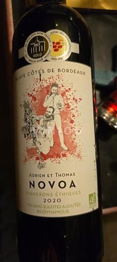 Bordeaux Blaye-Côtes-de-Bordeaux Adrien et Thomas Novoa 2020