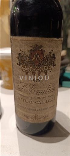 Bordeaux Saint-Émilion Château Caillereit 1973