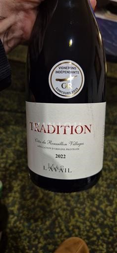 Roussillon Côtes du Roussillon Villages Lavail Tradition 2022