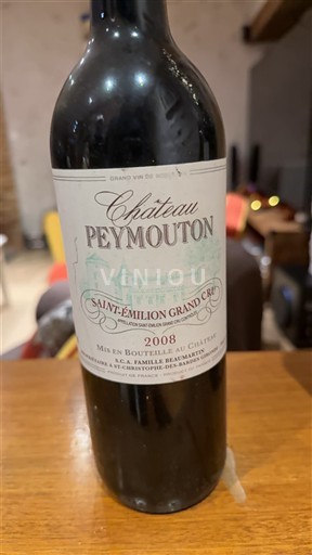 Bordeaux Saint-Émilion Grand Cru Grand Cru Château Peymouton 2008