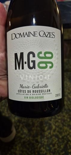 Roussillon Côtes-du-Roussillon Domaine Cazes M•G 96 Marie-Gabrielle 2023