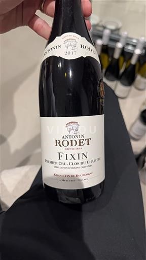 Borgoña Fixin Premier Cru Antonin Rodet Premier Cru - Clos du Chapitre 2017