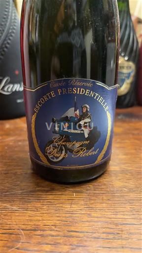 Mousserende vine Blanc brut Cuvée Réservée Escorte Présidentielle Champagne Robert Non millésimé Frankrig Champagne AOC