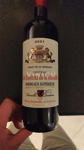 Burdeos Bordeaux superior Château Les Gravières de la Brandille 2021