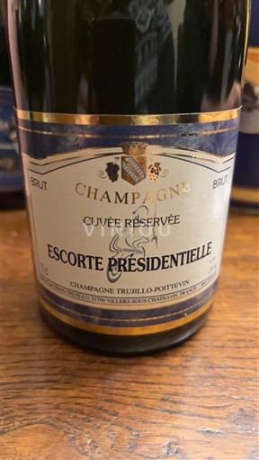 Spumanti Blanc brut Escorte Présidentielle Cuvée Réservée Champagne Trujillo-Poittevin Non millésimé Francia Champagne AOC