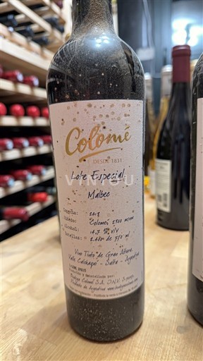 Rượu vang Rouge sec Lote Especial Colomé 2013 Argentina Salta Không được chỉ định