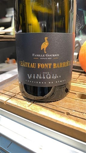 Rhône Valley Costières de Nîmes Château Font Barrièle Les Origines 2022