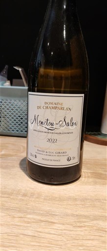 Údolí Loiry Menetou-Salon Domaine Champarlan 2022