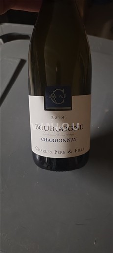 Rượu vang Blanc sec Charles Pere & Fille 2018 Pháp Bourgogne Bourgogne Chardonnay AOC