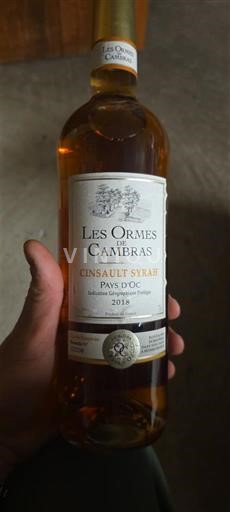 Languedoc-Roussillon Pays d'Oc Les Ormes de Cambras Cinsault Syrah 2018