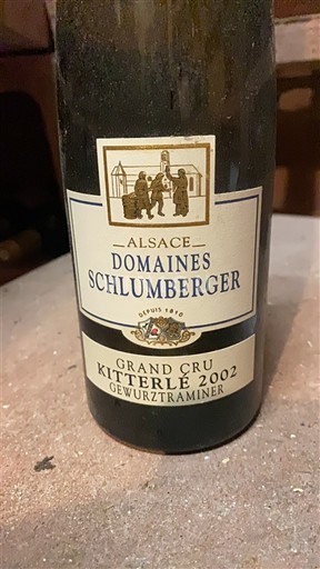 Alsace Grand Cru Domaine Domaines Schlumberger Kitterlé 2002