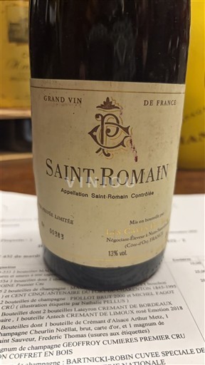 Bourgogne Saint-Romain Domaine Coche-Bizouard 1995