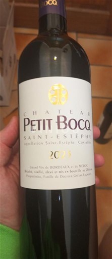 Burdeos Saint-Estèphe Petit Bocq 2023