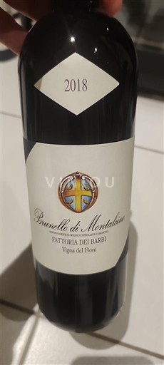 Vini Rouge sec Vigna del Fiore Fattoria dei Barbi 2018 Italia Toscana Brunello di Montalcino DOC