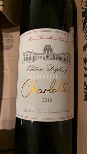 Bordeaux Côtes de Bordeaux Château Plessy Charlotte 2019