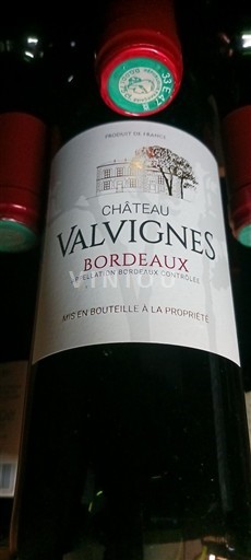 Bordéus Château Valvignes 2022
