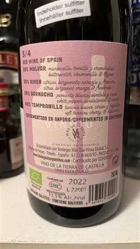 Castilla-La Mancha Không được chỉ định Más Que Vinos 5/4 2022