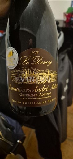Údolí Rhôny Grignan-les-adhémar Domaine Domaines André Aubert Le Devoy 2019