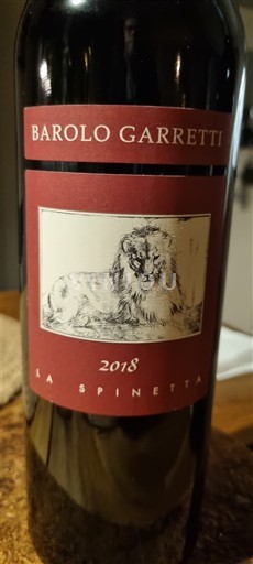 Piedmont Barolo La Spinetta Garretti 2018