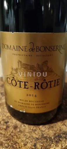 Vallée du Rhône Côte-rôtie Domaine Bonserine 2014