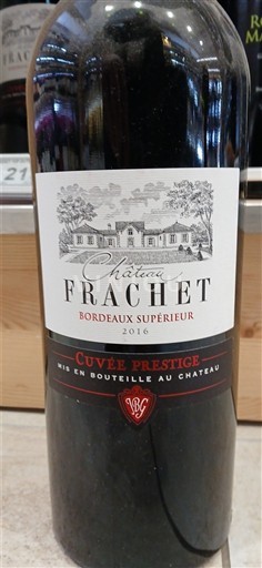 Bordeaux Bordeaux Supérieur Château Frachet Prestige 2016