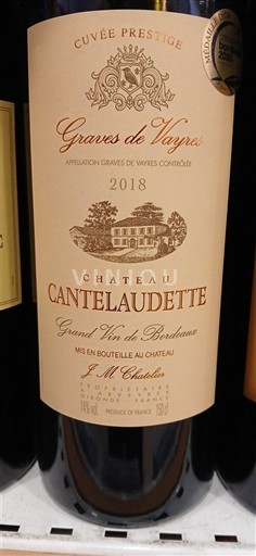 Burdeos Graves Château Cantelaudette Prestige 2018