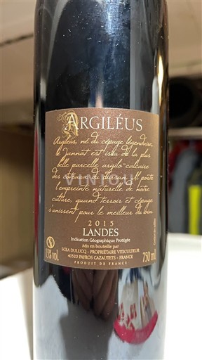 Aquitaine and Charentes Landes Dulucq Argiléus 2015