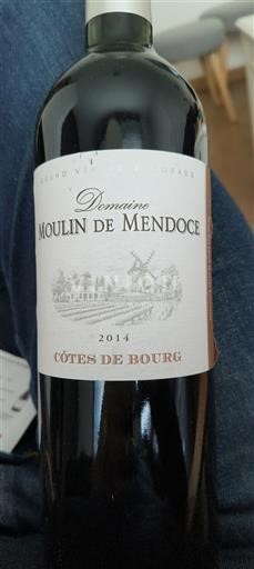 Bordeaux Côtes-de-bourg Domaine Moulin de Mendocé 2014