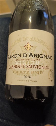 Vinos Rouge sec Carte d'Or Baron d'Arignac 2016 Francia Sudoeste No especificado IGP