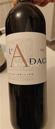 Bordeaux Saint-Émilion L'Adage 2020