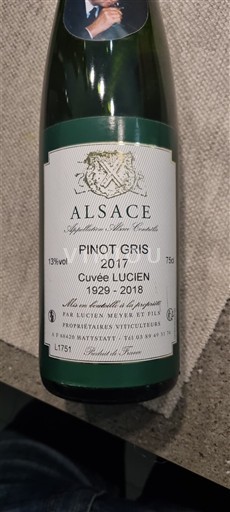 Alsace Lucien Meyer et Fils Lucien 2017