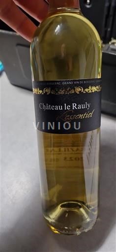 Vina Blanc moelleux L'Essentiel Château Le Rauly Non millésimé Francija Jugozahod Monbazillac AOC