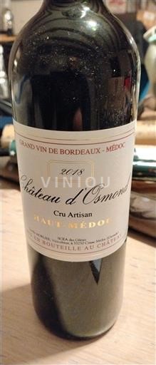 Bordeaux Haut-Médoc Château Osmond 2018