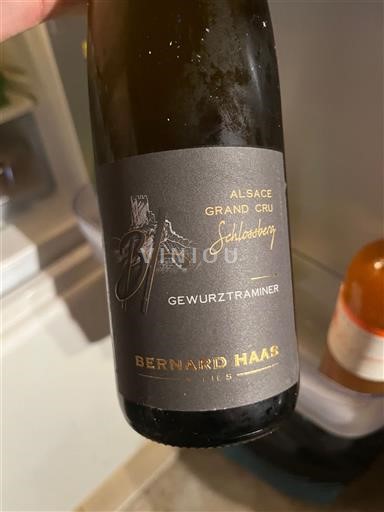 Alsace Gewurztraminer Grand Cru Bernard Haas et Fils Schlossberg 2022