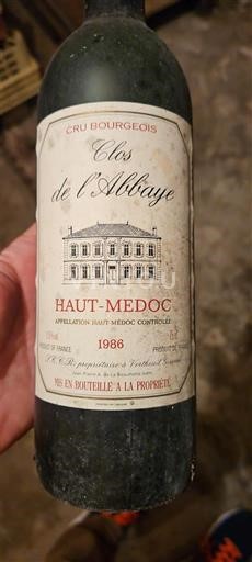 Bordeaux Haut-Médoc Clos de l'Abbaye 1986
