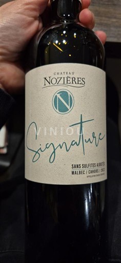 South West Cahors Château Nozières Signature 2022