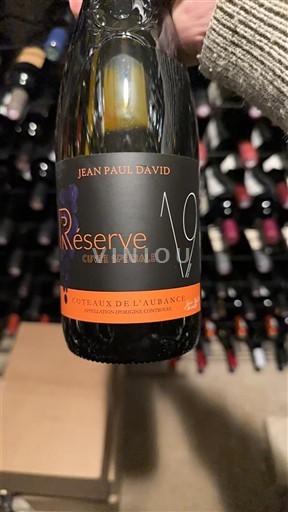 Loiredalen Coteaux-de-l'aubance Jean Paul David Réserve Spéciale 2019